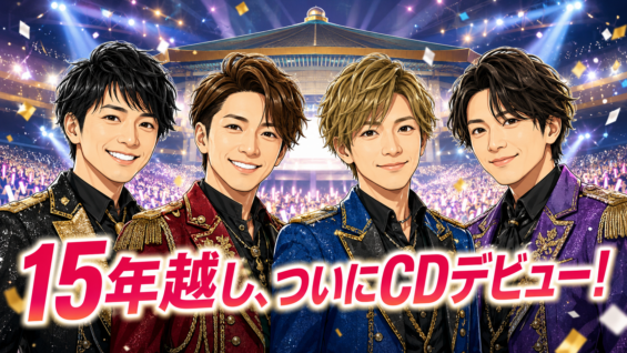ふぉ~ゆ~ CDデビュー 2026年11月11日 結成15周年 日本武道館 15年越し 条件付きデビュー MV100万回 CD売上5万枚