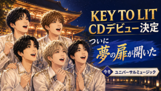 【音楽】KEY TO LITがCDデビュー！発売日はいつ？発表内容と今後を徹底解説